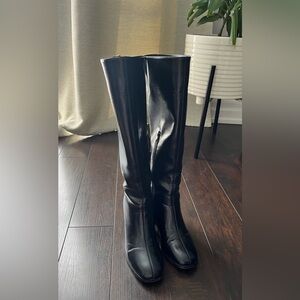 Knee High Faux Leather Boots